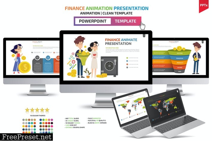 Financial Animation Presentation Template W9LJRU5