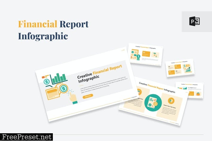 Financial Report Infographic Presentation P-Point R2ENGM3