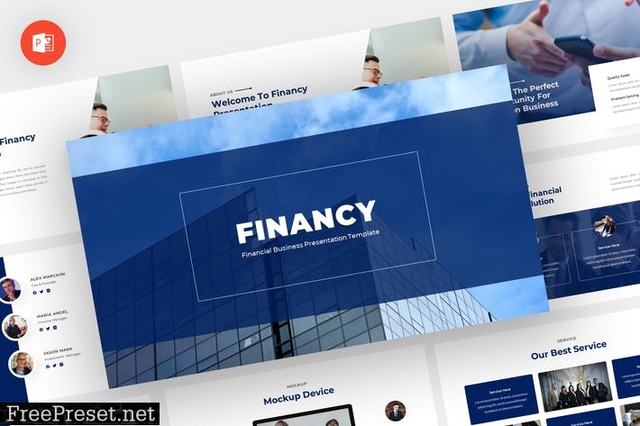 Financy - Financial Powerpoint Template T6TZTXU