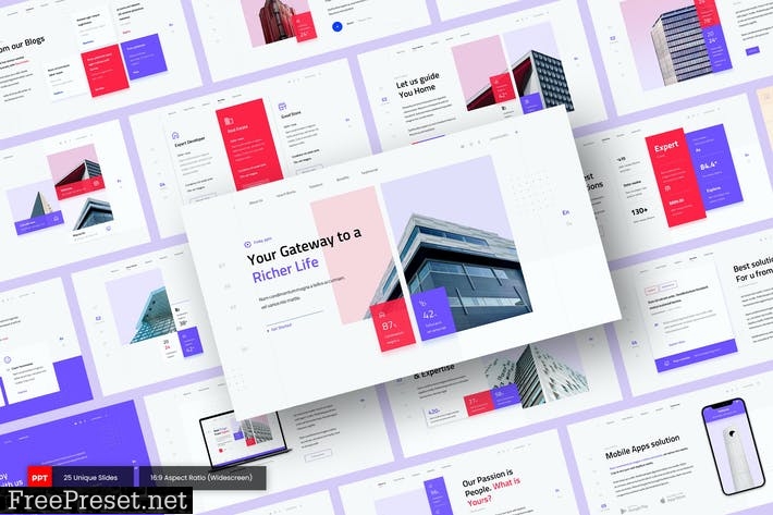 Finka - Real Estate PowerPoint Template SDTZ6SH