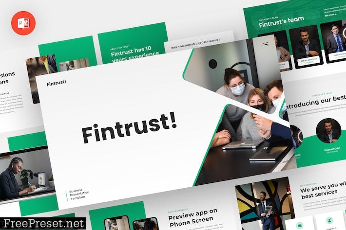 Fintrust - Business Powerpoint Template 427RF8R