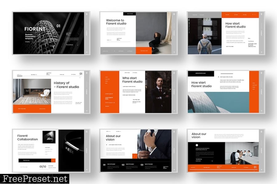 Fiorent – Business PowerPoint Template DQ63JXF