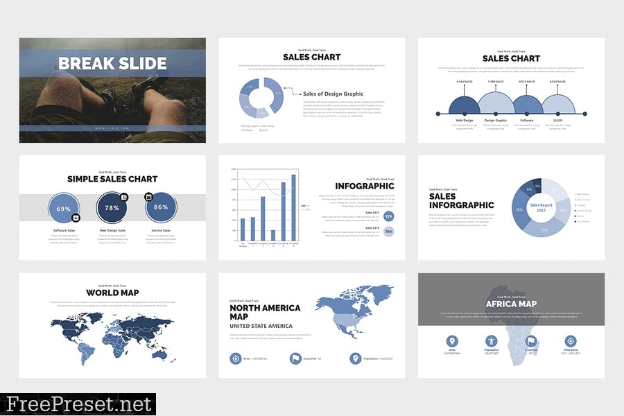 Flato : Creative Business Google Slides Template VUE9GH