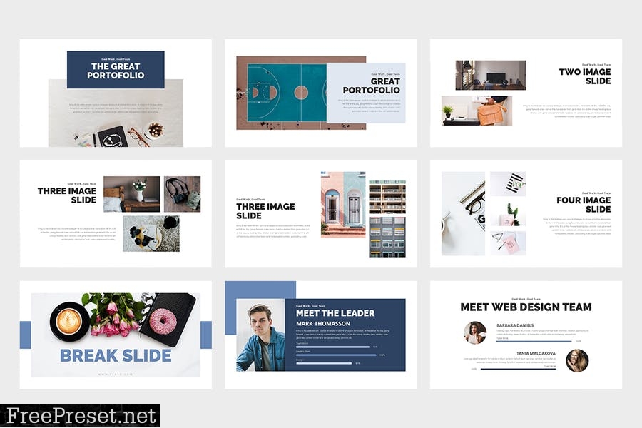 Flato : Creative Business Google Slides Template VUE9GH