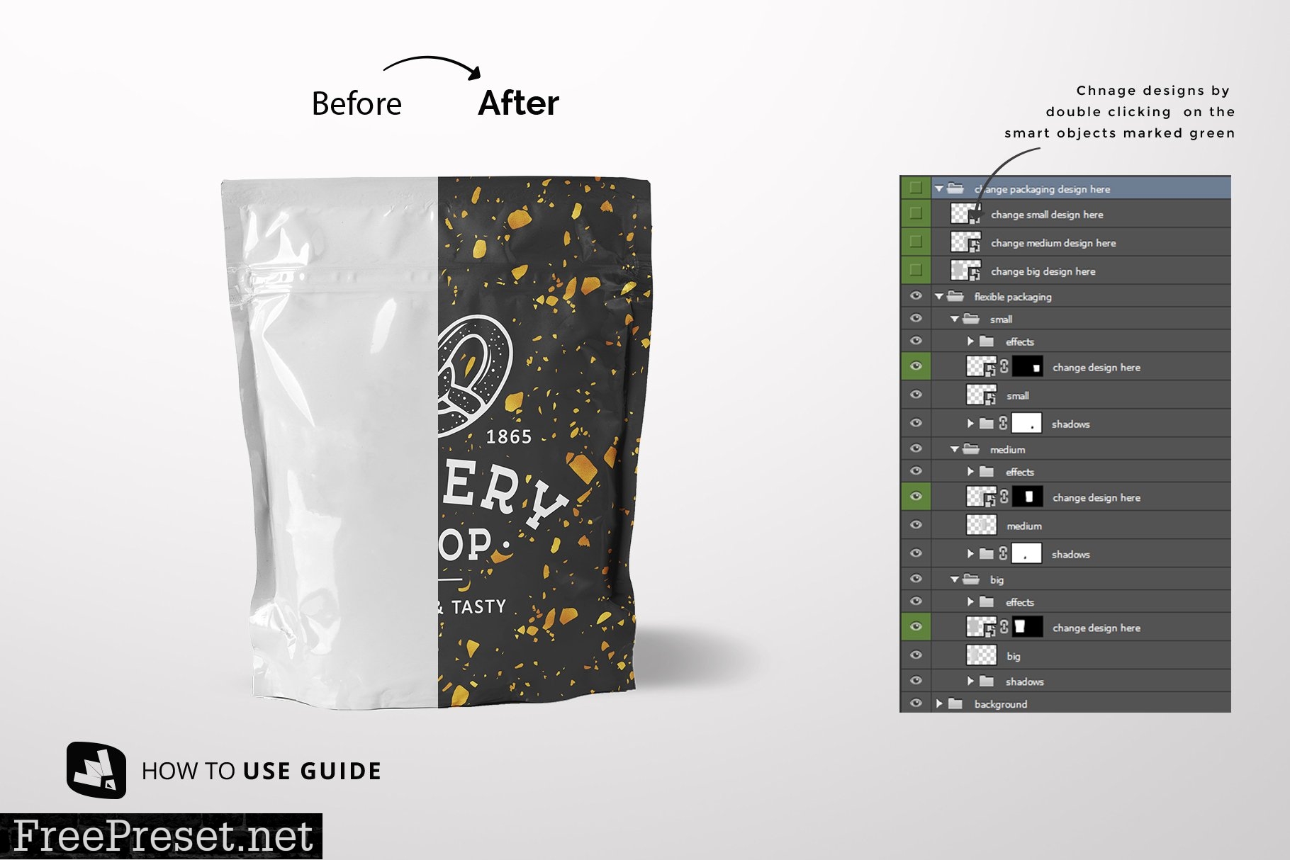 Flexible Food Pouch Packaging Mockup 4895410