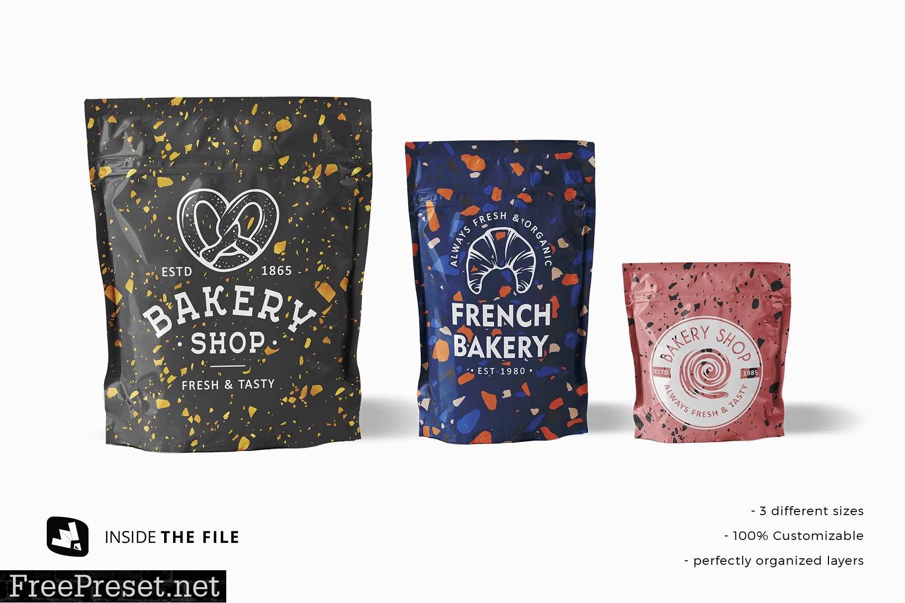 Flexible Food Pouch Packaging Mockup 4895410