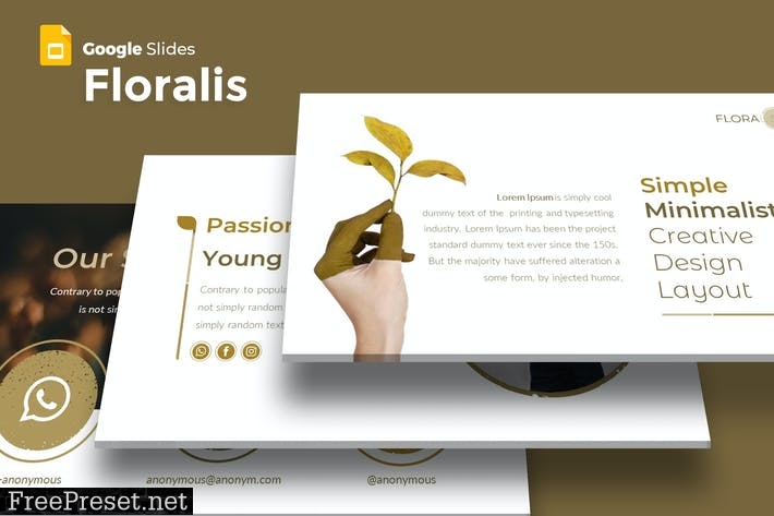 Floralist - Google Slides Template DWSSNR