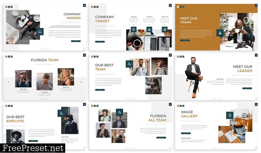 Florida - Creative Agency Prensentation Template 5JE5HQD