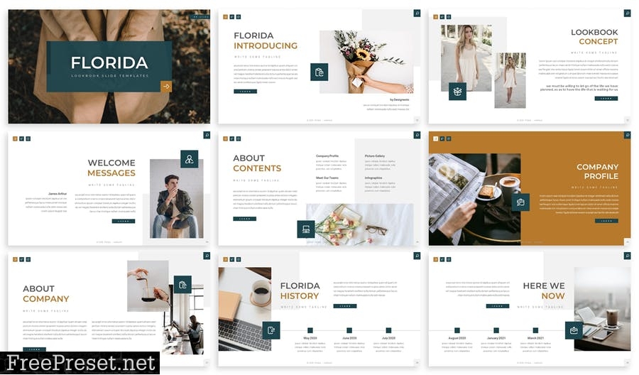 Florida - Creative Agency Prensentation Template 5JE5HQD