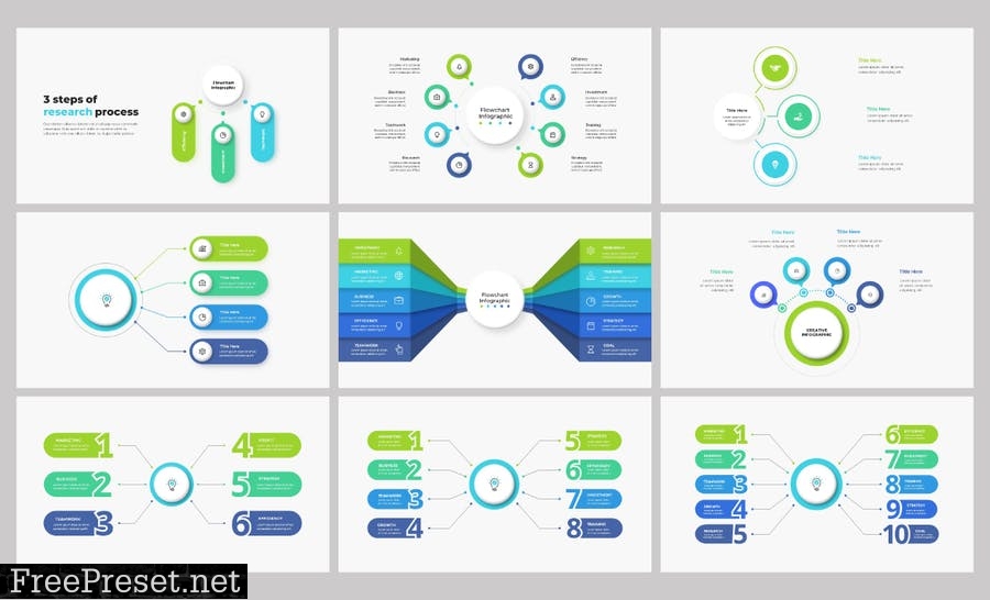 Flowcharts Animated Infographics EW92FG9