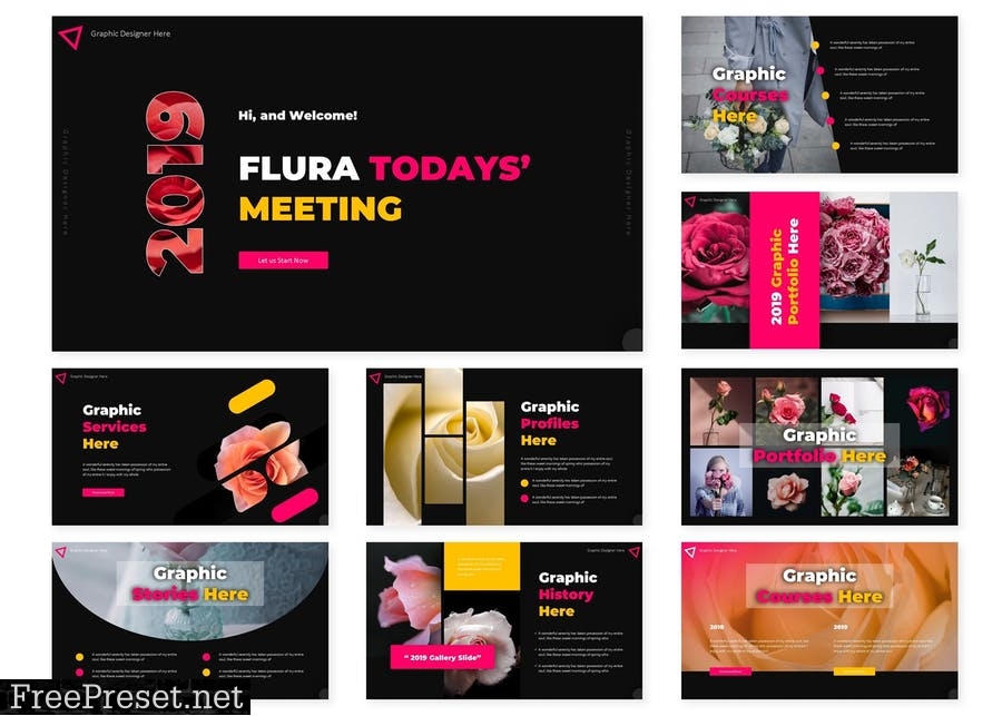 Flura | Google Slides Template 2UEFDRT