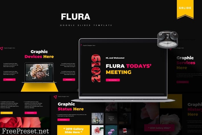 Flura | Google Slides Template 2UEFDRT