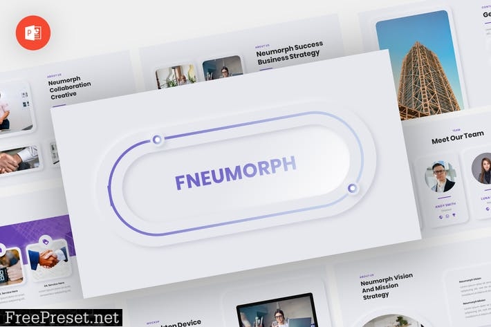 Fneumorph - Neumorph Powerpoint Template E6D3PTL
