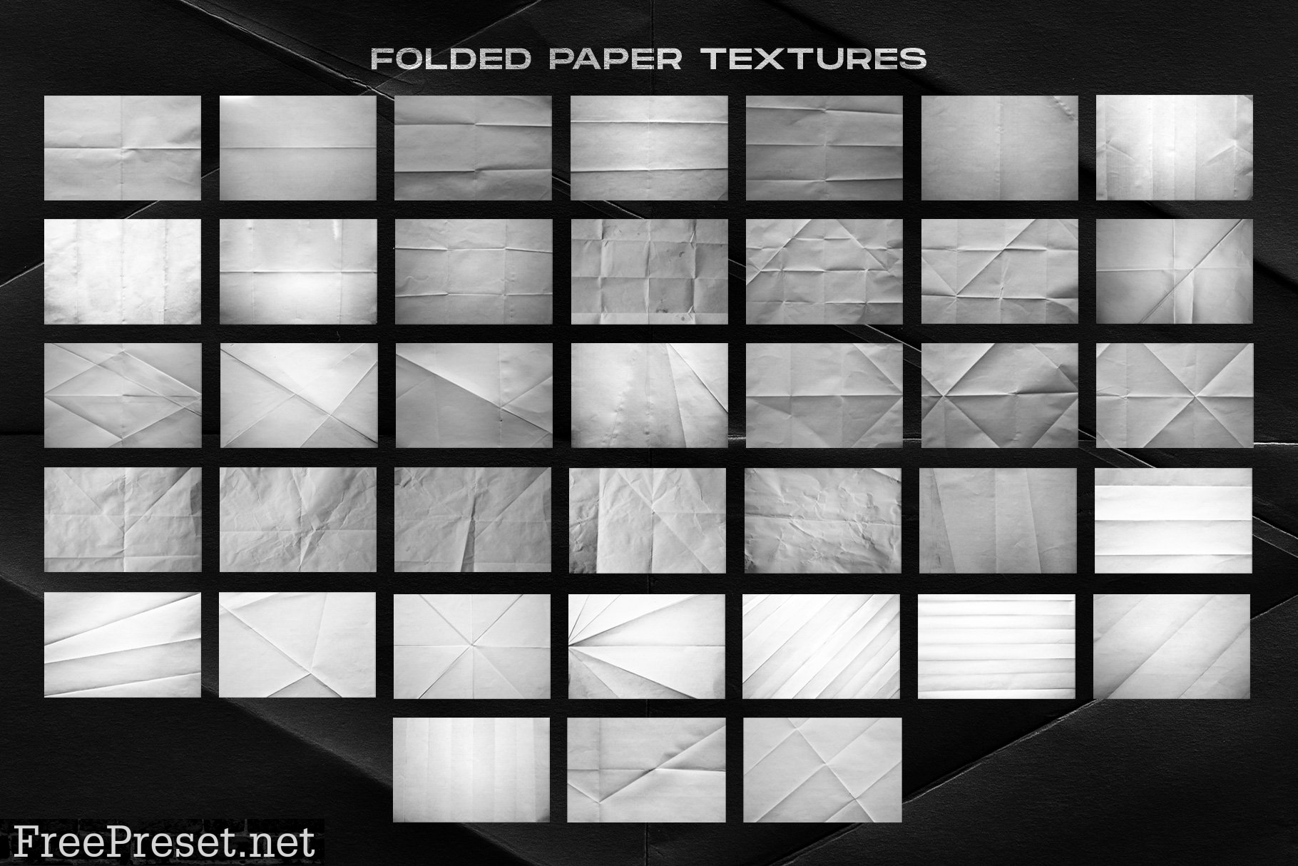 Folded paper textures collection 7085753