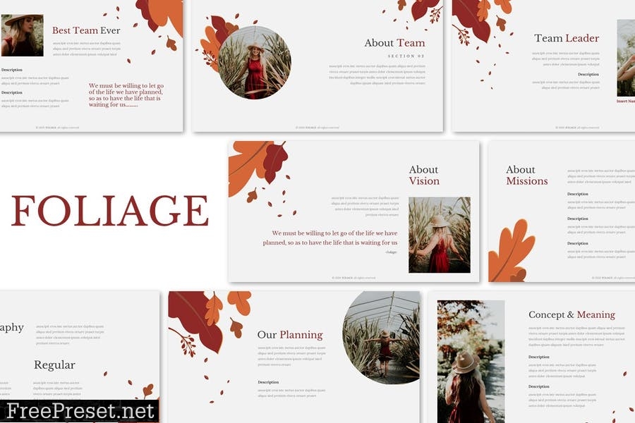 Foliage - Presentation Template 4BKYGCD