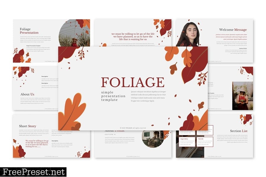 Foliage - Presentation Template 4BKYGCD