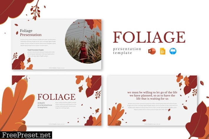 Foliage - Presentation Template 4BKYGCD