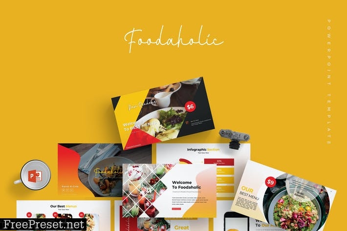 Foodaholic - Powerpoint Template C969LK