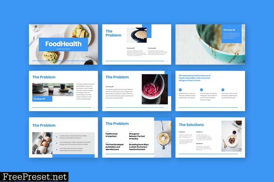 FoodHealth - Healthy Food and Beverages Pitch Deck WBXN2K2