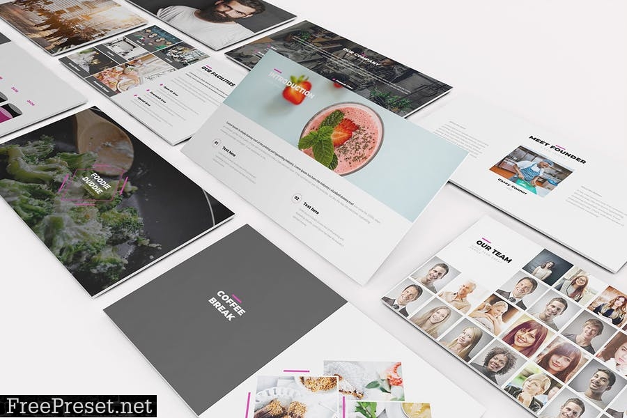 Foodie Duddie Powerpoint Template P8BY7T