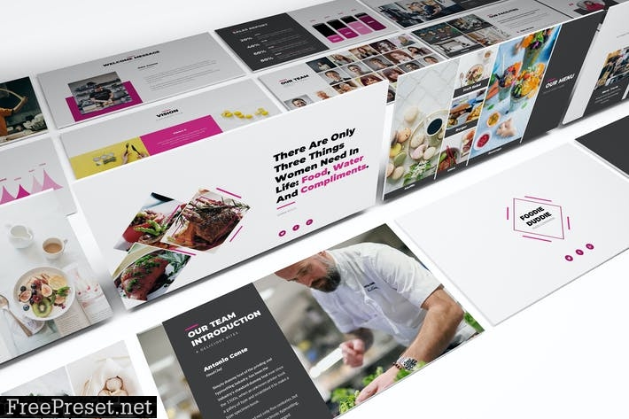 Foodie Duddie Powerpoint Template P8BY7T