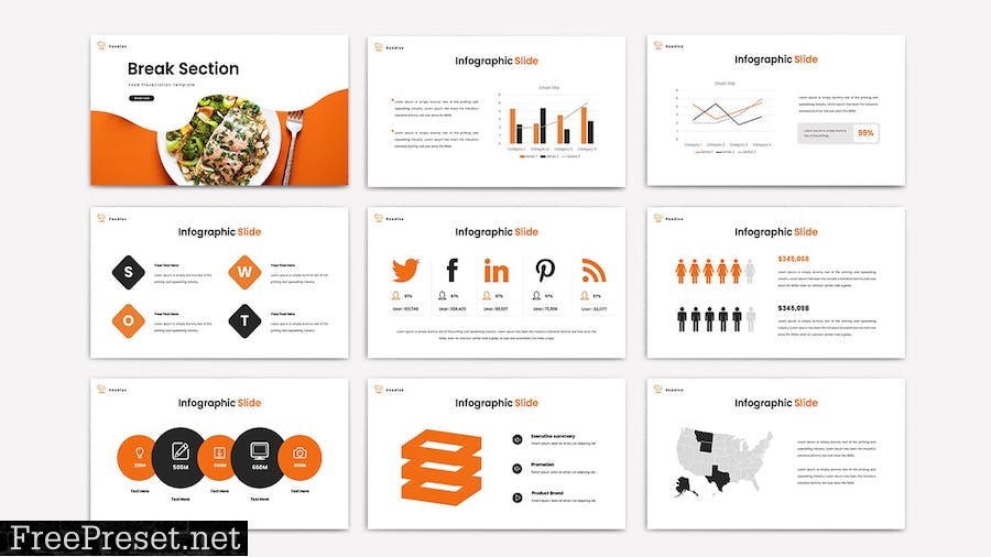 FOODIES - Powerpoint Template PFX73XV