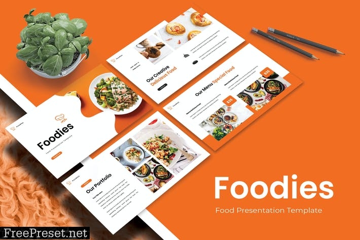 FOODIES - Powerpoint Template PFX73XV