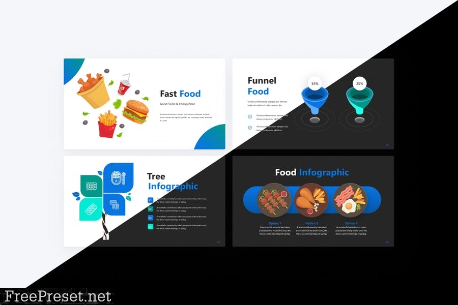 Foodiety Food PowerPoint Template 388KLYY