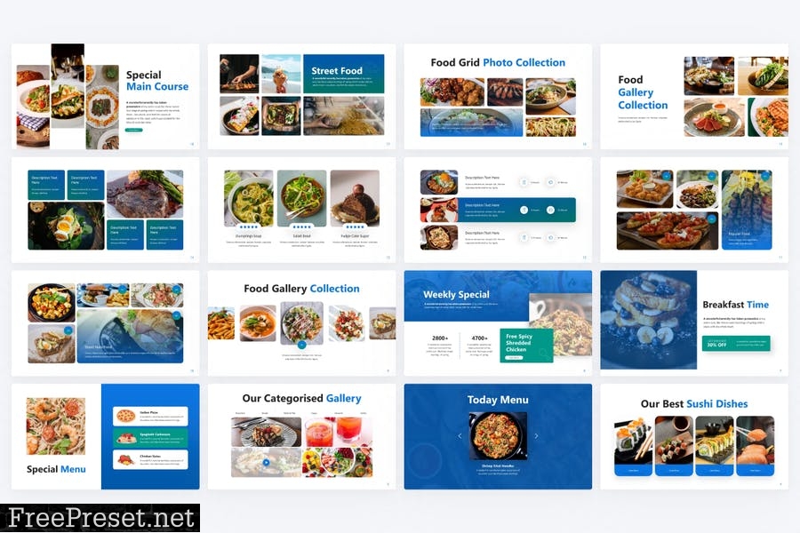 Foodiety Food PowerPoint Template 388KLYY