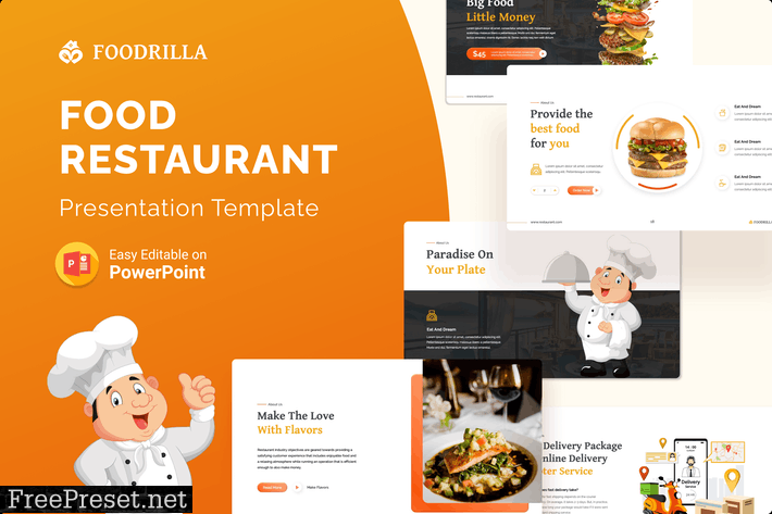 Foodrilla – Food Restaurant PPT Presentation YBVPTW7