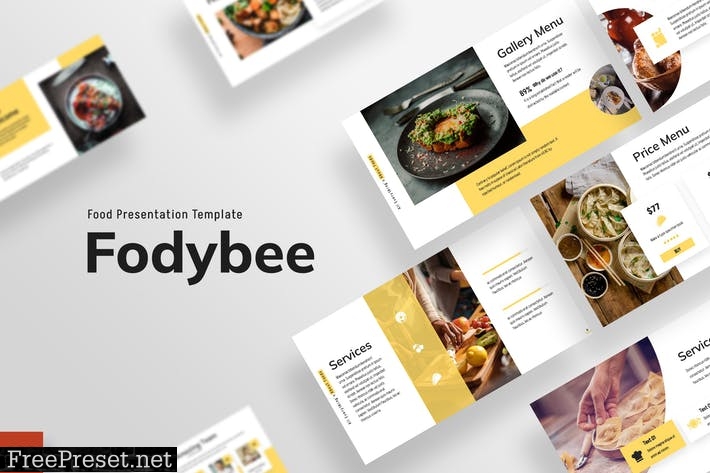 Foodybee - Powerpoint Template M2RGSHX