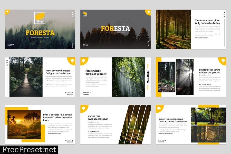 Foresta - Nature Powerpoint Template YFXR5ZA