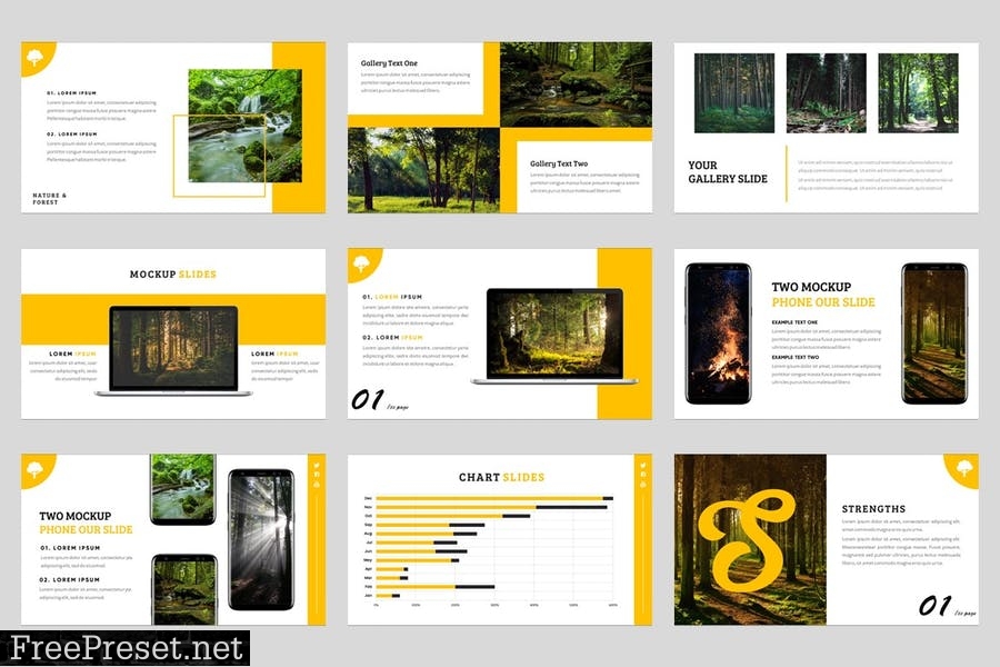 Foresta - Nature Powerpoint Template YFXR5ZA