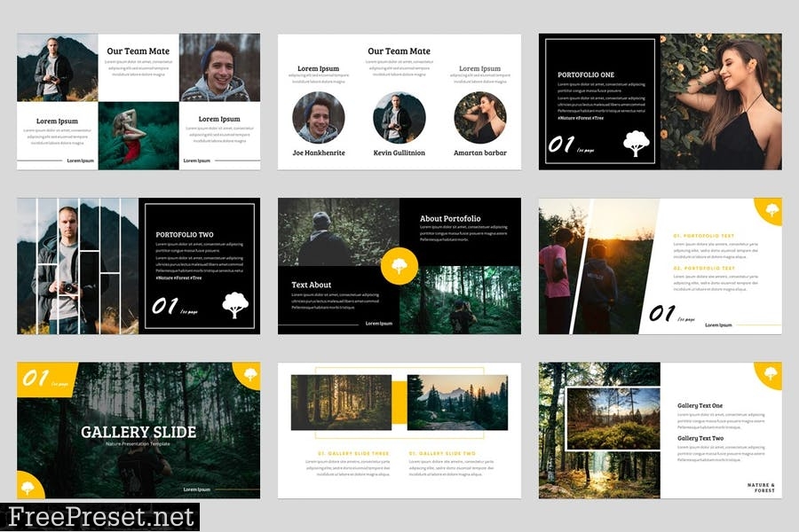 Foresta - Nature Powerpoint Template YFXR5ZA