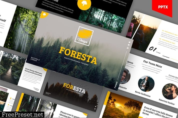 Foresta - Nature Powerpoint Template YFXR5ZA