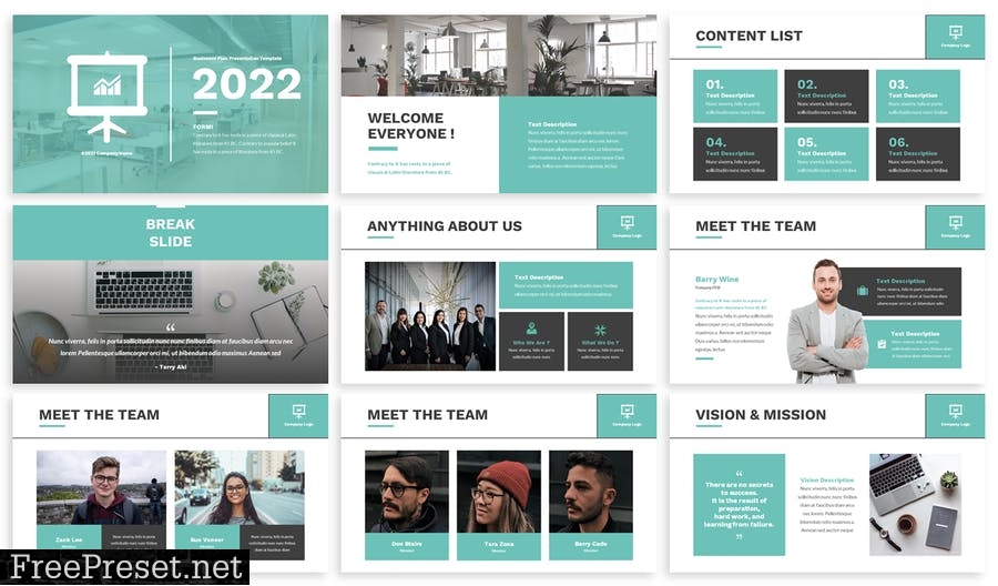 Formi - Business Plan Powerpoint Template 3ASD79G