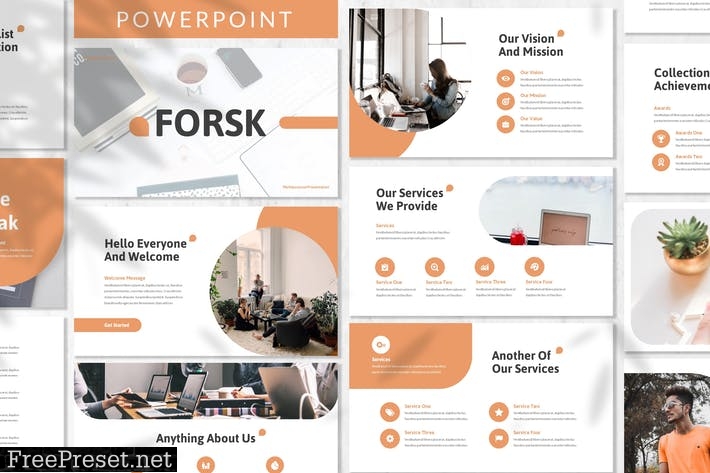 Forsk - Business Powerpoint Template BXVXEYA