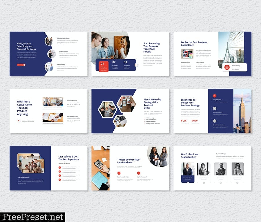 Fortuna – Consulting & Finance PowerPoint Template ZL9ACAR