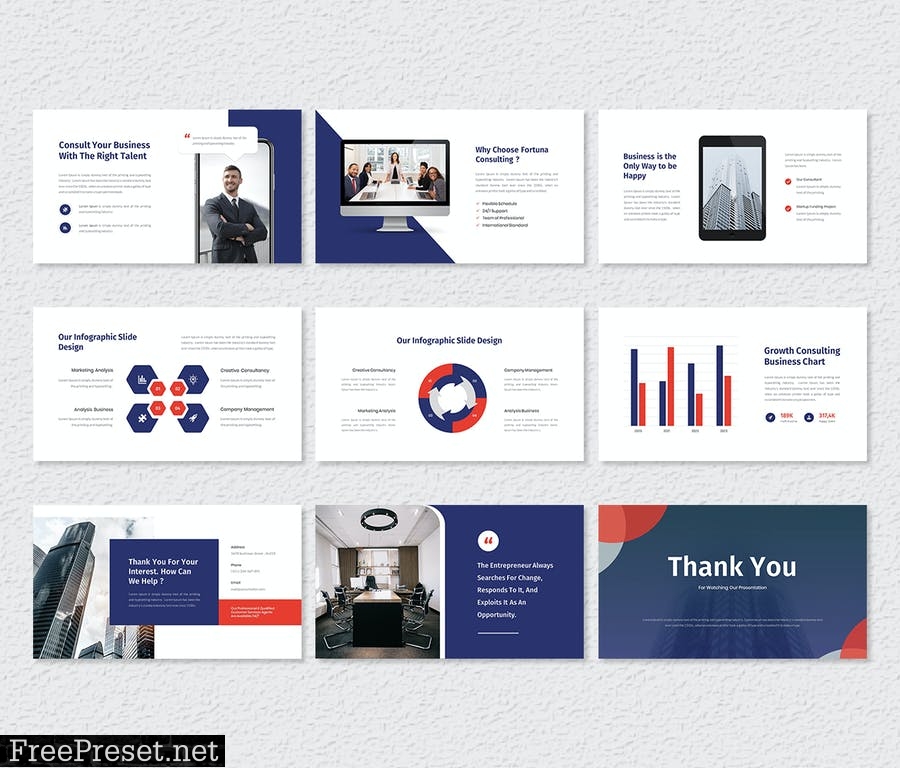 Fortuna – Consulting & Finance PowerPoint Template ZL9ACAR