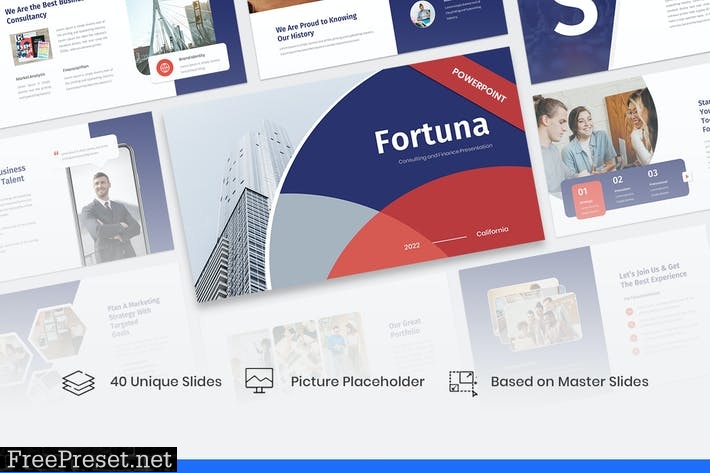 Fortuna – Consulting & Finance PowerPoint Template ZL9ACAR