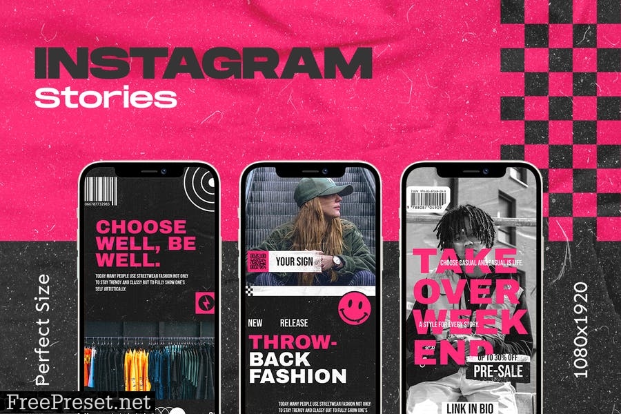 Fract Streetwear Instagram Template BJDYFZH