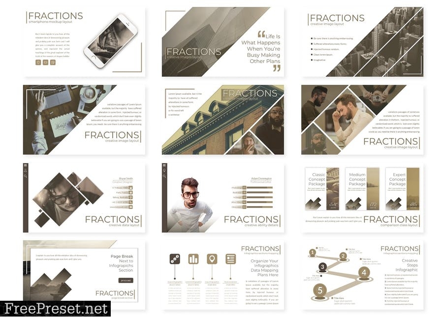 Fractions- Powerpoint Template KRT389