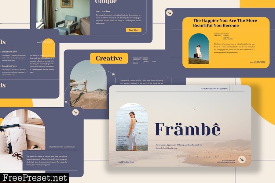 Frambe - Creative Brands Powerpoint Template ERTABXR