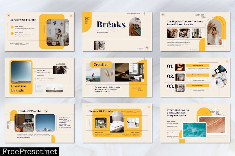 Frambe - Creative Brands Powerpoint Template ERTABXR