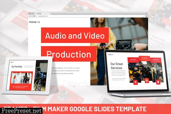 Frames - Film Maker Google Slide Template ER6LPEP