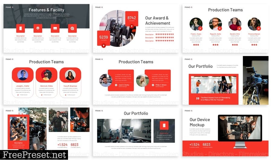 Frames - Film Maker Powerpoint Template NTNS7ED