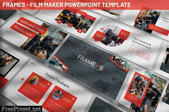 Frames - Film Maker Powerpoint Template NTNS7ED