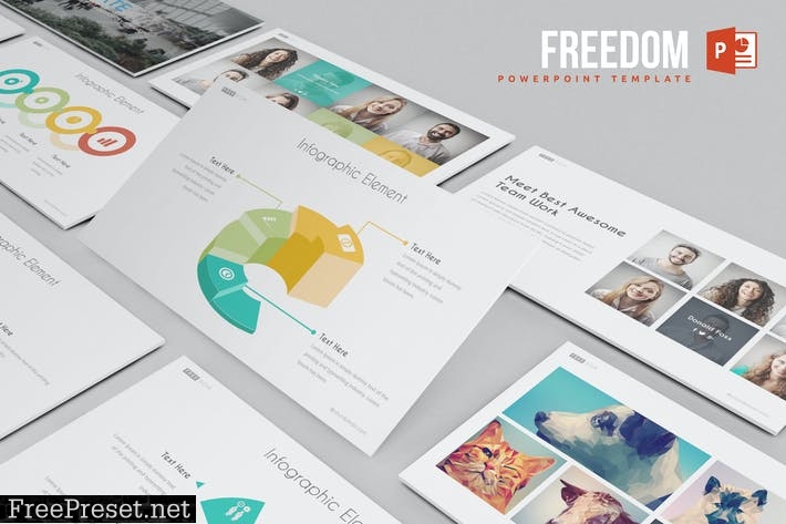 Freedom Powerpoint Template NHG2GN