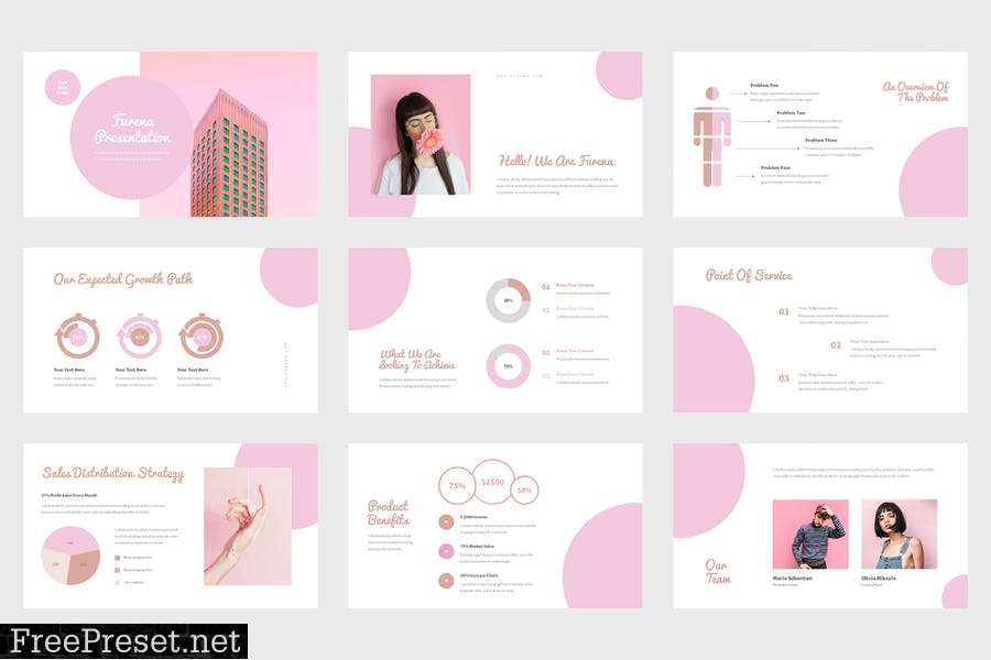 Furena - Pitch Deck Pink Powerpoint Template G6WQXLZ