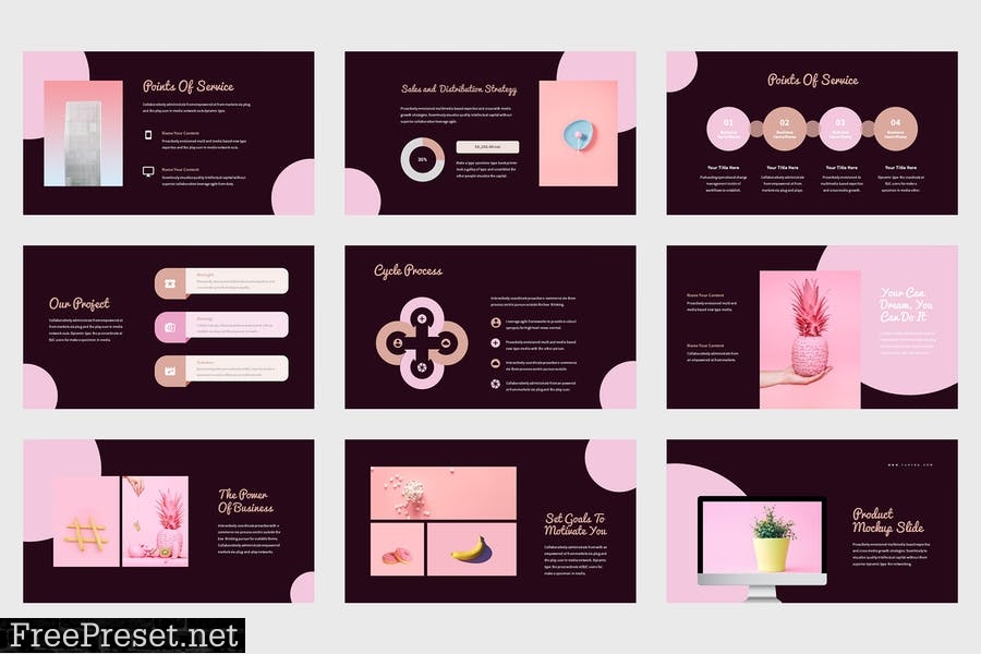 Furena - Pitch Deck Pink Powerpoint Template G6WQXLZ